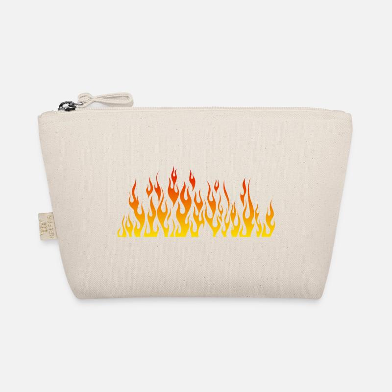 Flamme Flammenflamme - Bio-Täschchen - Natur