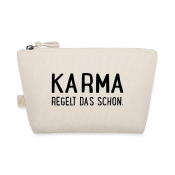 Karma regelt das schon - Bio-Täschchen - Natur - Vorne
