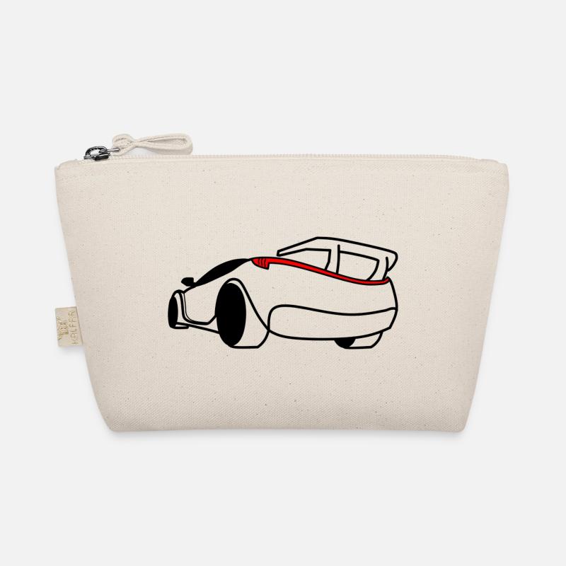 Sportwagen / Auto Heck / KFZ - Bio-Täschchen - Natur