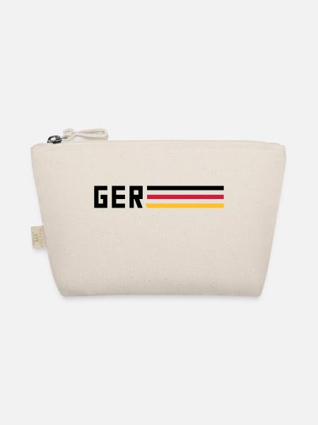 GER flag logo team team Germany sport - Organic Pouch - nature - Front