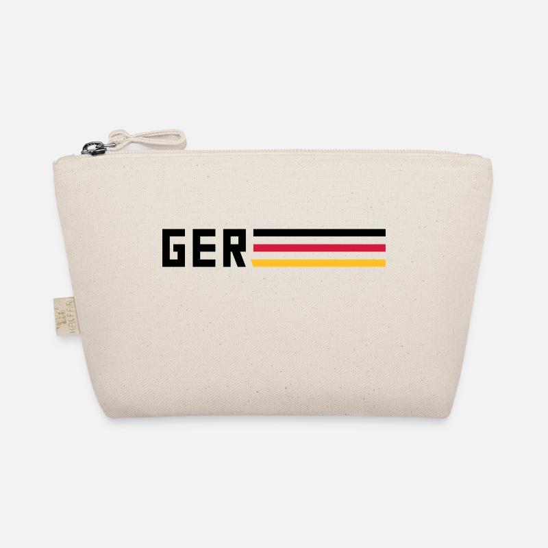 GER Flagge Logo Mannschaft Team Deutschland Sport - Bio-Täschchen - Natur