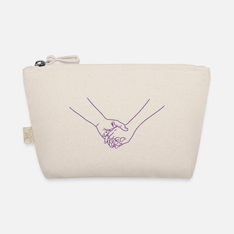 hold hands - Organic Pouch - nature