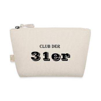 Club der 31er - schwarz - Bio-Täschchen - Natur - Vorne