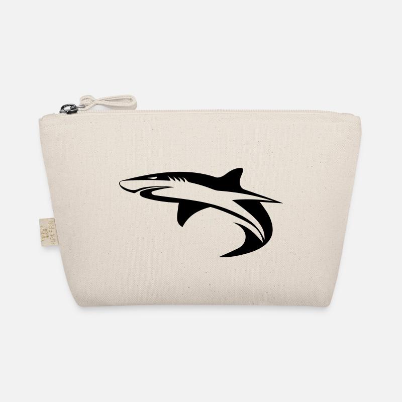 Shark - vector geometry design Organic Pouch