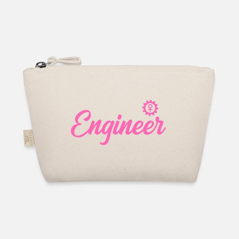 Female Engineer Ingenieurin STEM MINT - Bio-Täschchen - Natur