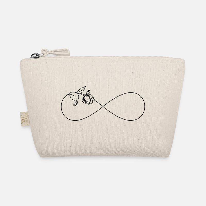 Symbole de l'infini simple Infinity avec fleur Trousse biologique