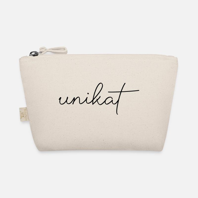 Unikat Schrift Spruch Einzelstück Bio-Täschchen