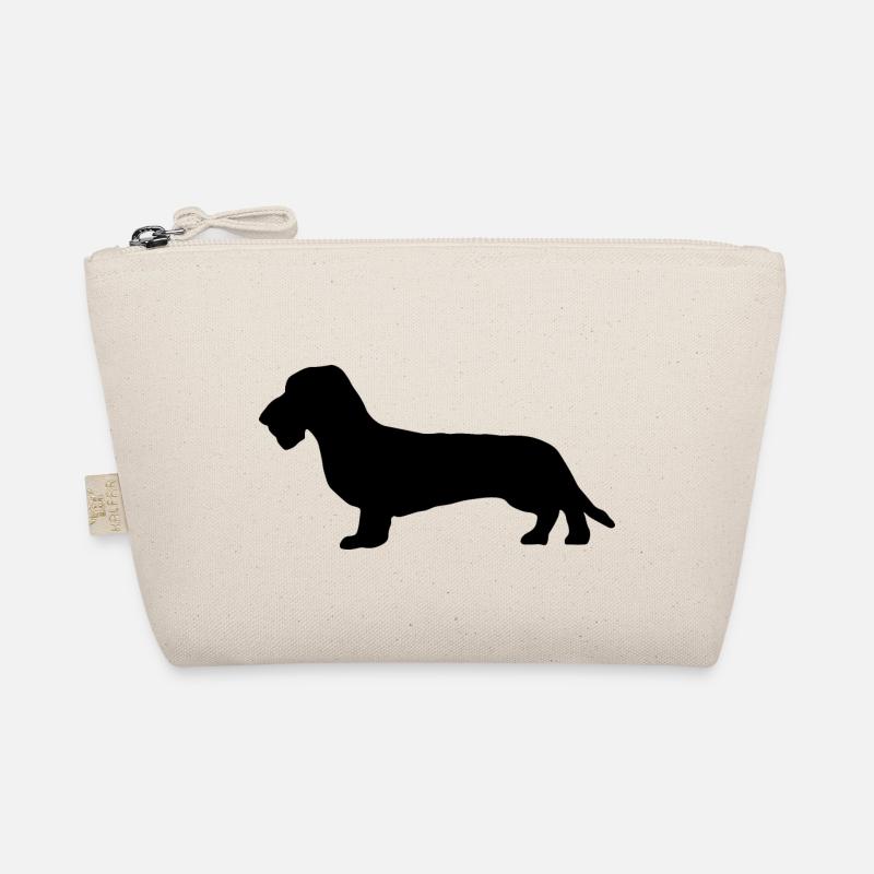 Teckel Teckel Chien Teckel à poil dur isolé - Trousse biologique - nature