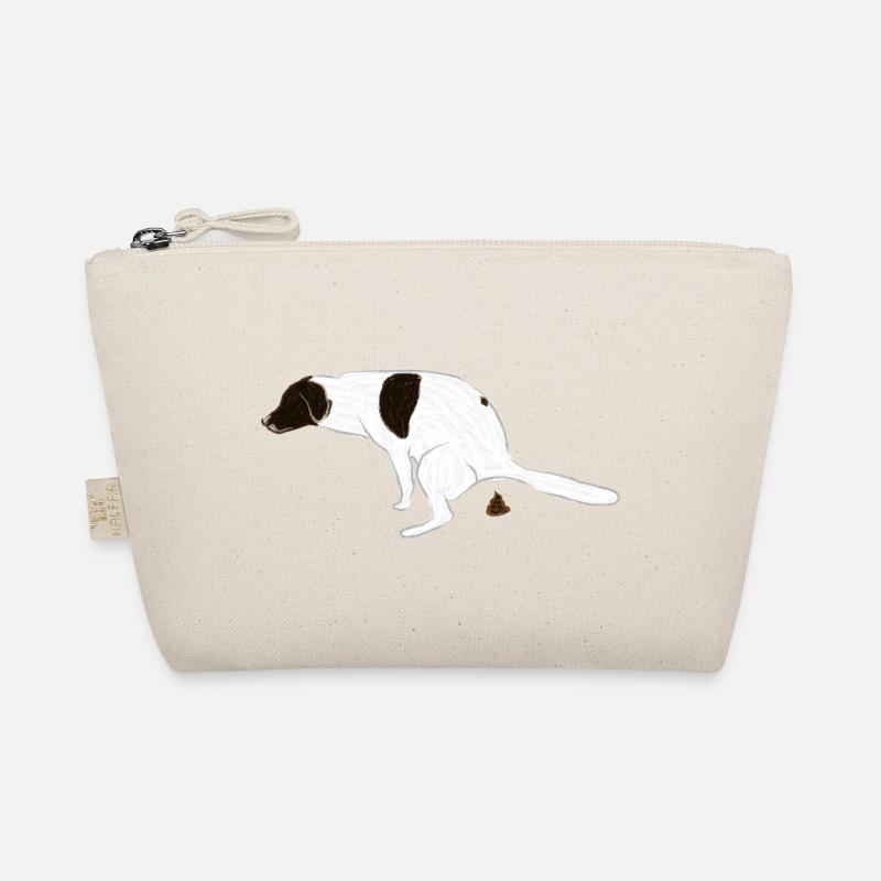 English Pointer Hund bei seinem Geschäft I - Bio-Täschchen - Natur