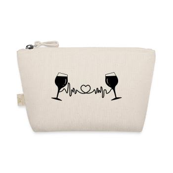 Wine glasses cardio - Organic Pouch - nature - Front