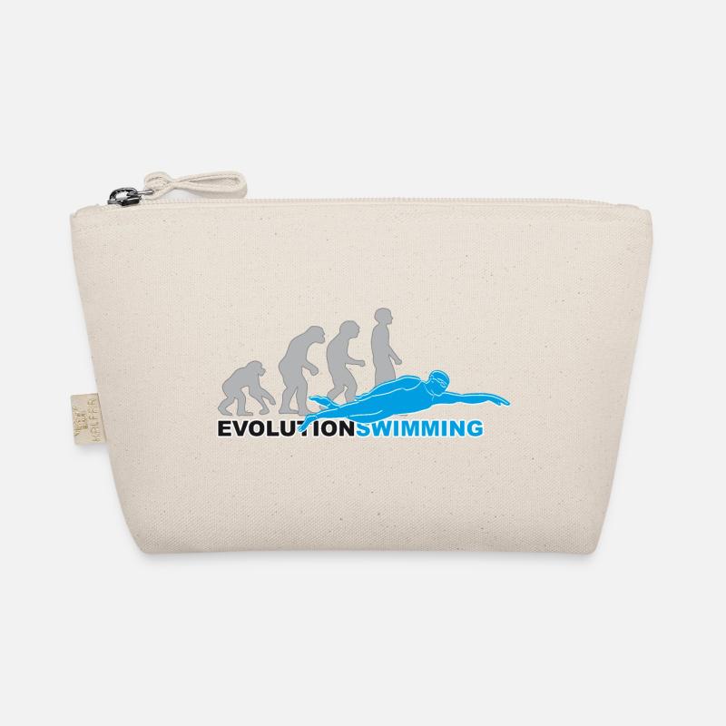 evolution swimming, swim, schwimmen, Schwimmer - Bio-Täschchen - Natur