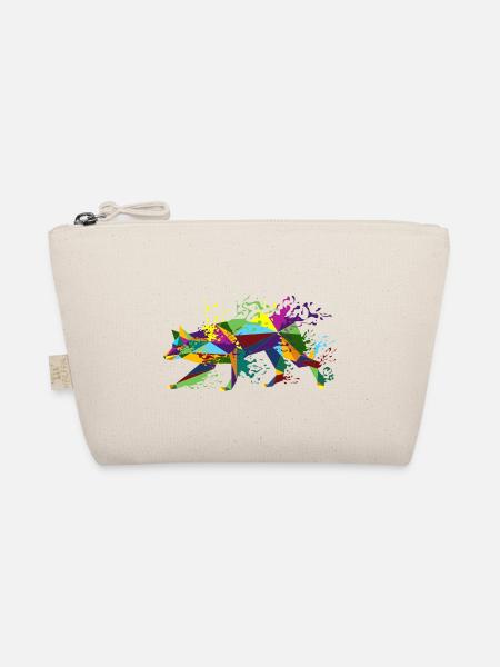 Splashing Border Collie - Bio-Täschchen - Natur