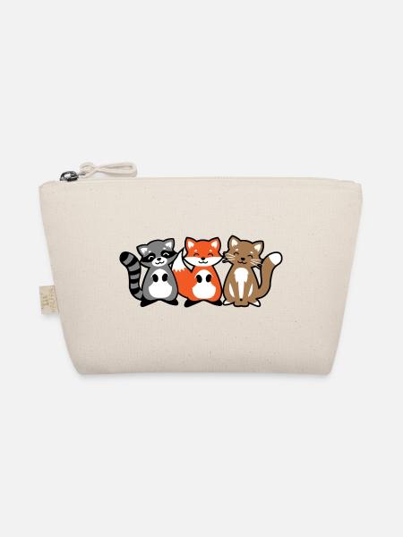 Tierkind Niedliche Tiere Geschenkidee Kinder Baby - Bio-Täschchen - Natur - Vorne