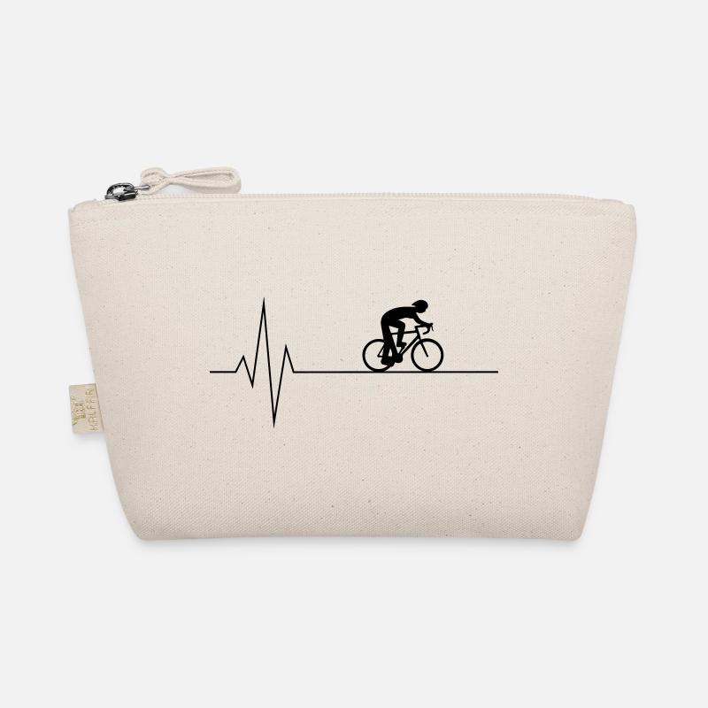 Herzschlag Radfahrer Bio-Täschchen