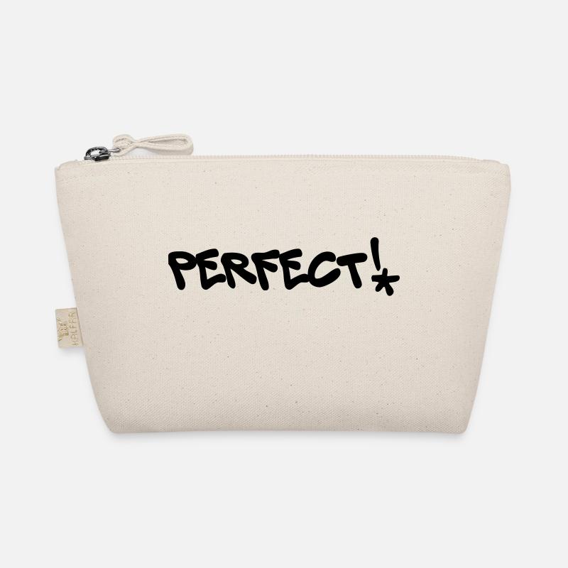 Perfect, Perfekt, Graffiti, Farbe editierbar Bio-Täschchen