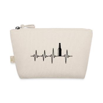 Beer bottle of Säufer heartbeat - Organic Pouch - nature - Front