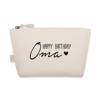 Happy Birthday Oma - Bio-Täschchen - Natur - Vorne