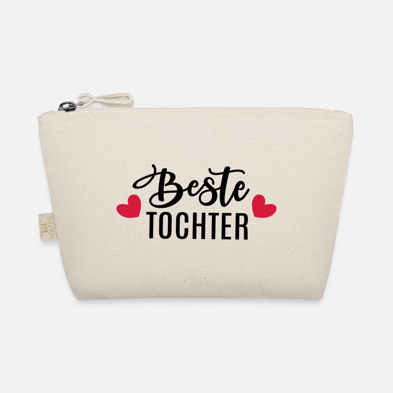 Beste Tochter Töchter Geschenkidee Geburtstag Herz Bio-Täschchen