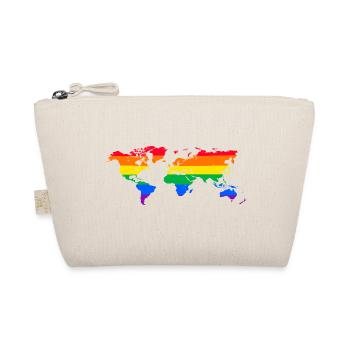 lgbt world map csd rainbow aesthetic gay pride - Organic Pouch - nature - Front