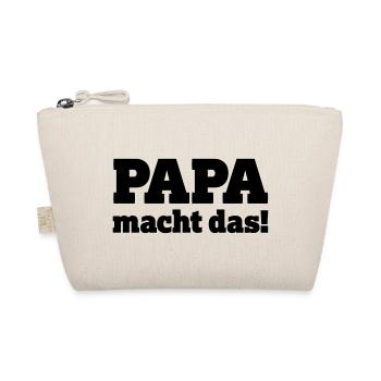 Papa macht das! Cooler Spruch - Bio-Täschchen - Natur - Vorne