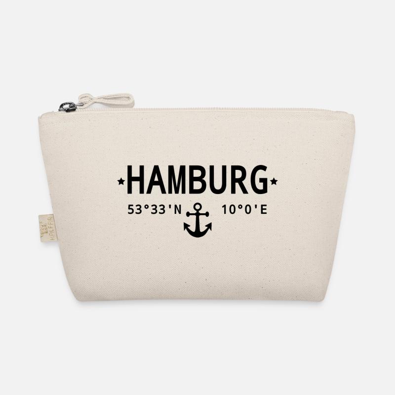 Hamburg coordinates Organic Pouch