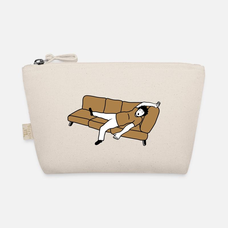 Sleeping man couch Organic Pouch