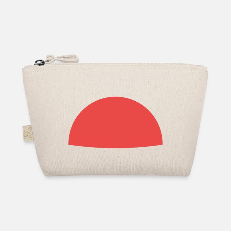 Clip - semicircle red - Organic Pouch - nature