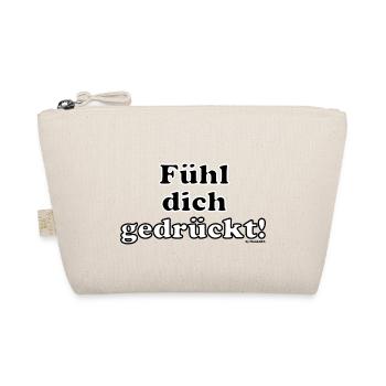 Fühl dich gedrückt, by MundART - Bio-Täschchen - Natur - Vorne