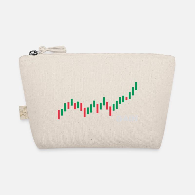 Forex Trader - Candlestick Chart - Trading Shirt - Bio-Täschchen - Natur