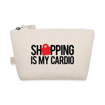 EINKAUFEN IST MEIN CARDIO - Bio-Täschchen - Natur - Vorne