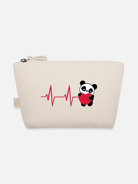 ECG Panda - Organic Pouch - nature - Front