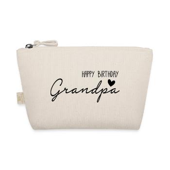 happy birthday grandpa - Bio-Täschchen - Natur - Vorne