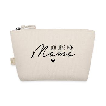 Ich liebe dich, Mama - Bio-Täschchen - Natur - Vorne