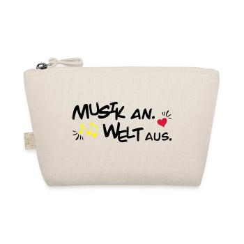 Musik an Welt aus - Bio-Täschchen - Natur - Vorne