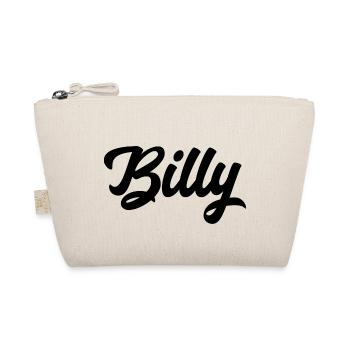 Billy Custom Text Birthday Name - Organic Pouch - nature - Front