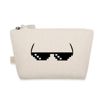 Sonnenbrille Meme Pixel - Bio-Täschchen - Natur - Vorne