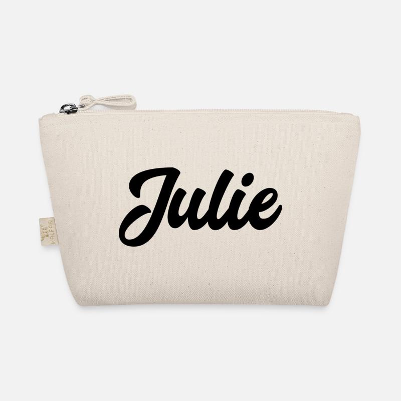 Julie Custom Text Nom d’anniversaire Trousse biologique