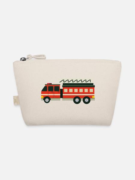 Fire truck - Organic Pouch - nature - Front