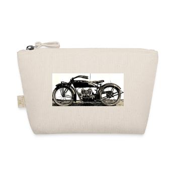 Motorcycle Classic Car - Organic Pouch - nature - Front