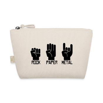 Rock paper metal music guitar gift - Organic Pouch - nature - Front