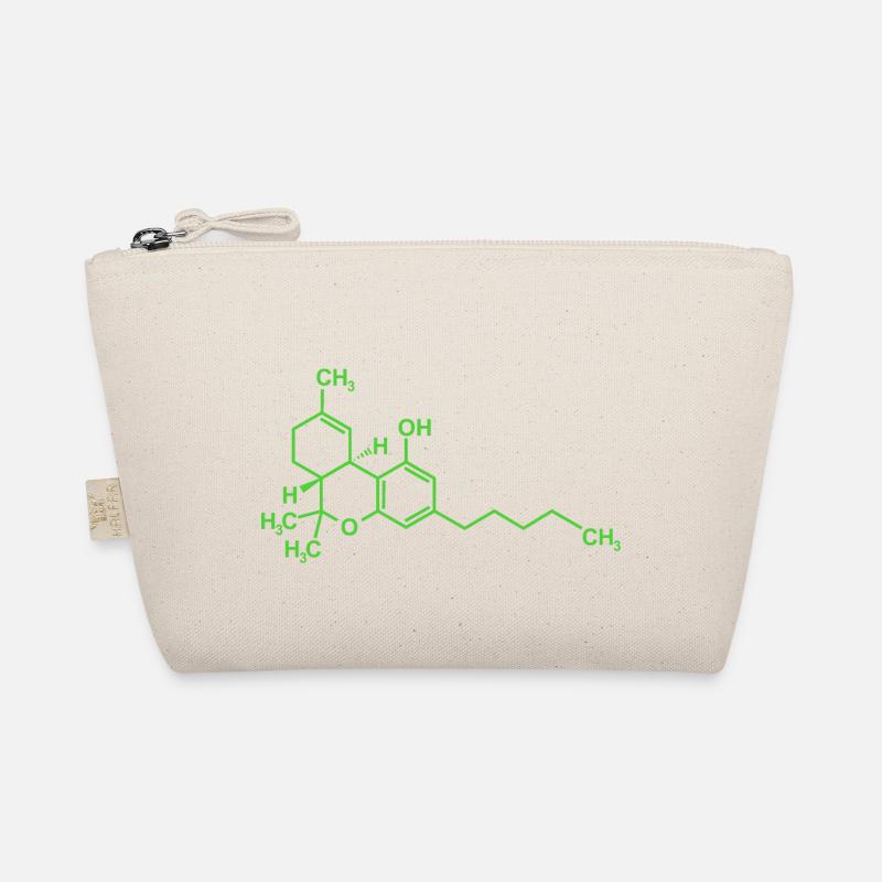 Tetrahydrocannabinol THC Molecule Organic Pouch