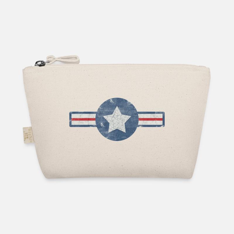US Air Force Logo in Vintage Look Organic Pouch