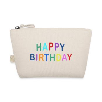 HAPPY BIRTHDAY COLOR - Bio-Täschchen - Natur - Vorne