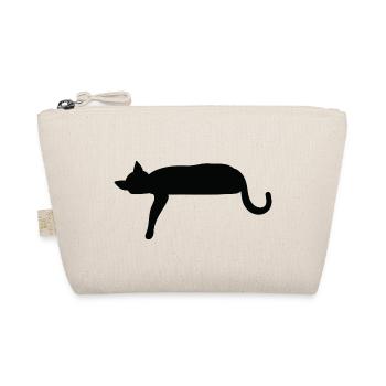 Silhouette de chat s’couchant - Trousse biologique - nature - Devant