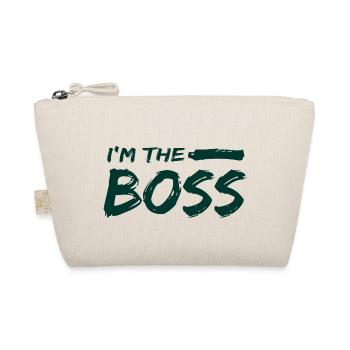 I' m the boss gift work humor - Organic Pouch - nature - Front