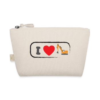 I Love Tractopelle - Organic Pouch - nature - Front