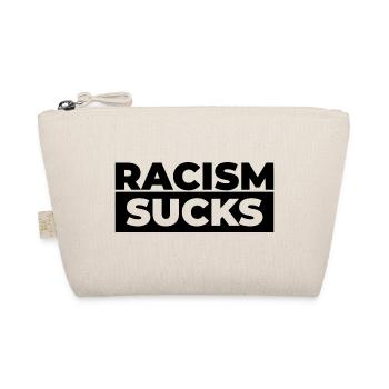 Racism sucks gift tolerance human rights - Organic Pouch - nature - Front