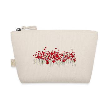 Klatschmohn Mohn Blumen - Bio-Täschchen - Natur - Vorne