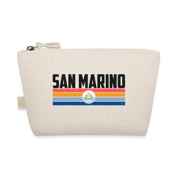 San Marino Flag Graphic - Organic Pouch - nature - Front