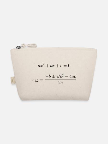 quadratic equation - Organic Pouch - nature - Front